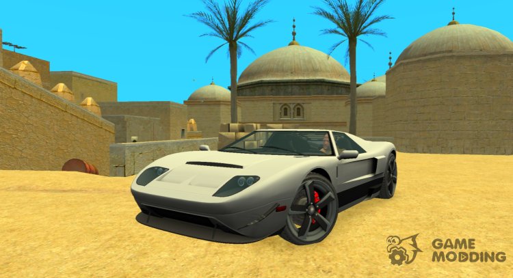 Vapid Bullet from GTA V with rotating steering wheel for GTA 4