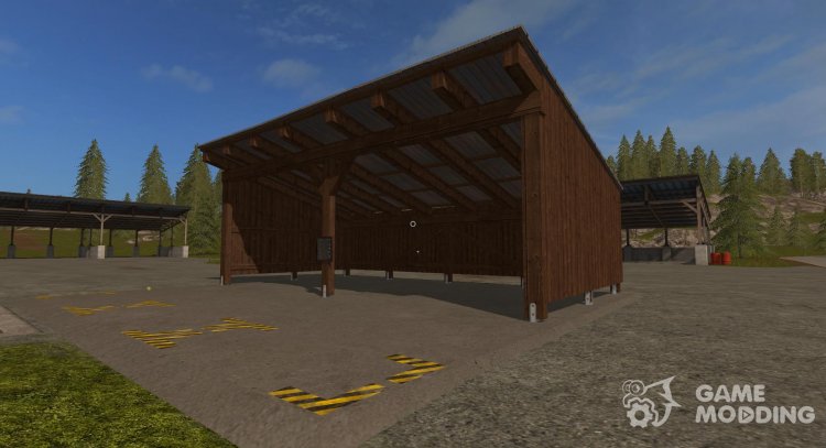 Storage pallets of lumber for Farming Simulator 2017