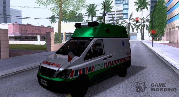 Mercedes Benz Vito Ambulancia ACHS 2012 para GTA San Andreas