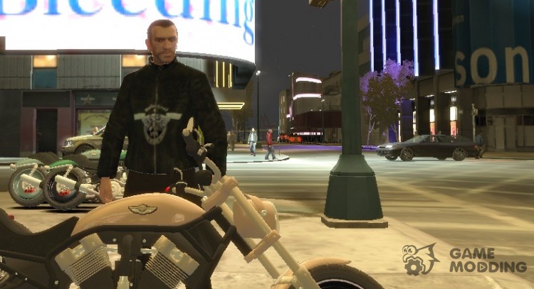 Кожаная куртка Motorhead для GTA 4