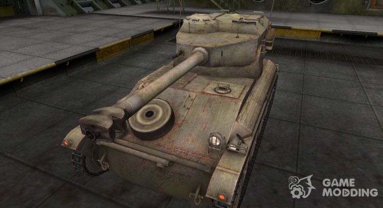 A deserted French skin for AMX 12t for World Of Tanks