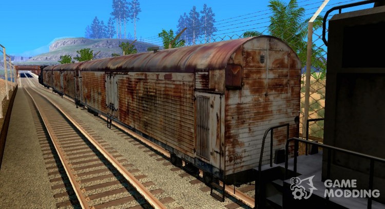 Рефрежираторный вагон Дессау №4 Ржавый для GTA San Andreas