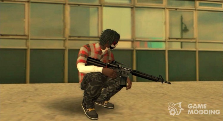 M4 default ' quality for GTA San Andreas