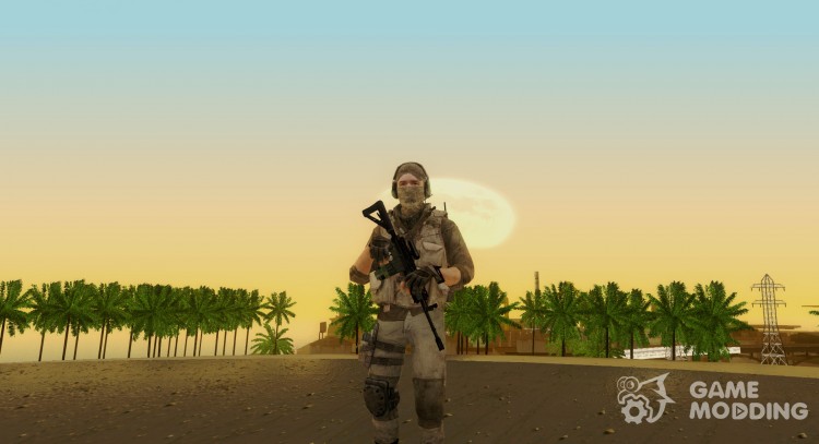 Mercenary in armor (COD MW3) for GTA San Andreas