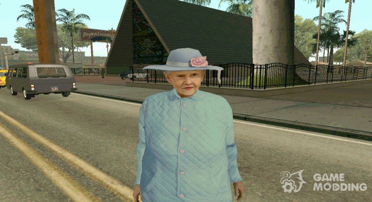 World In Conflict Old Lady para GTA San Andreas