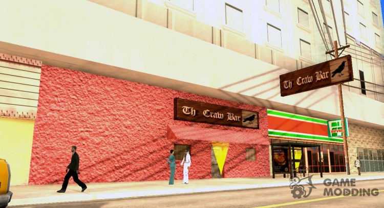 New textures for The Crow Bar for GTA San Andreas