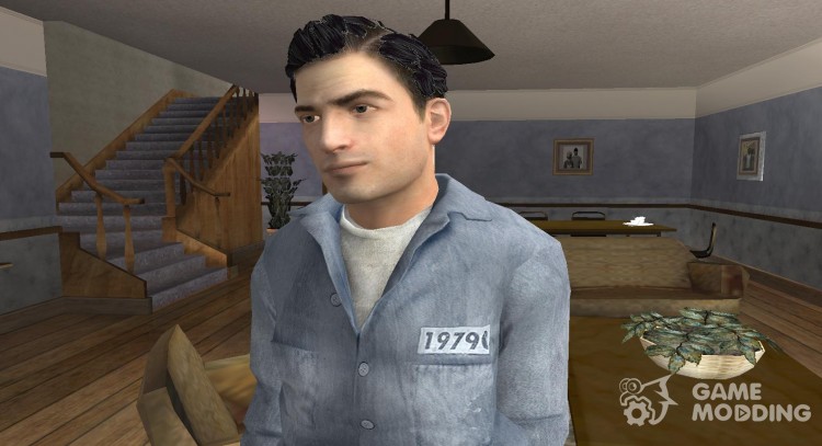 Вито в тюремной робе с нормальной прической из Mafia II для GTA San Andreas