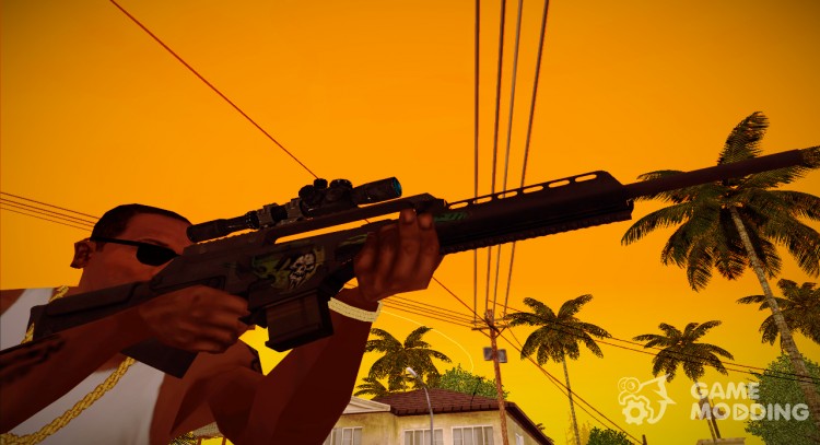H&K SL8 víspera de todos los santos (Антизомби) de Warface para GTA San Andreas