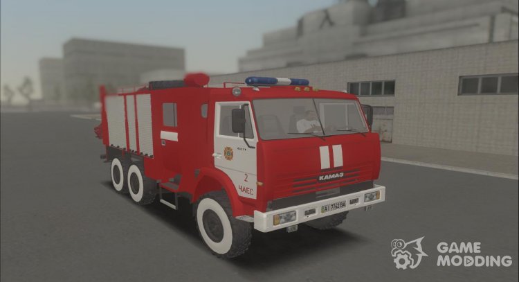 Fire truck KamAZ-43114 ASA 22 for GTA San Andreas