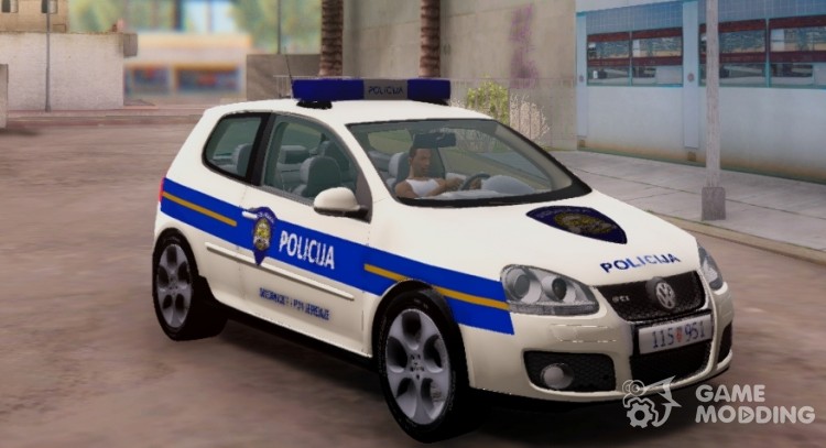 Golf V - Croatian Police Car for GTA San Andreas