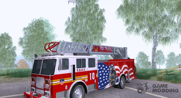 FDNY Seagrave Ladder 10 for GTA San Andreas
