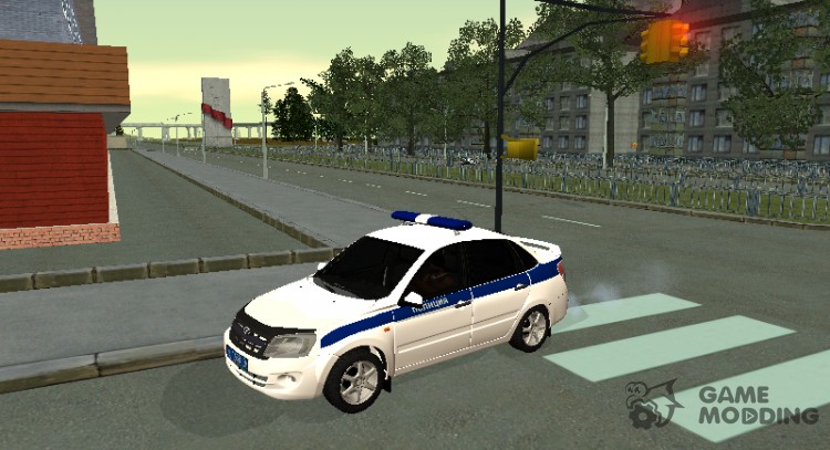 Lada 2190 Granta Полиция для GTA San Andreas