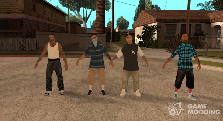 Varios De Los Aztecas Gang Pack para GTA San Andreas