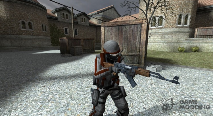 Red and White Counter-Terrorist for Counter-Strike Source