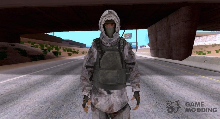 Спецназ в зимней одежде для GTA San Andreas