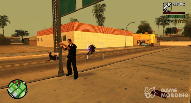 Педы пугаются при прицеливании из РПГ для GTA San Andreas
