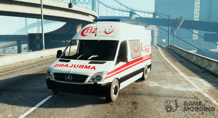 Mercedes Sprinter Turkish Ambulance para GTA 5