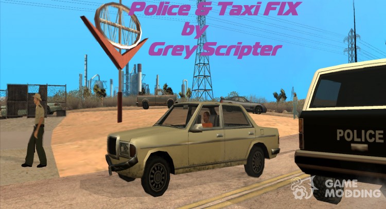 Police and Taxi Fix para GTA San Andreas