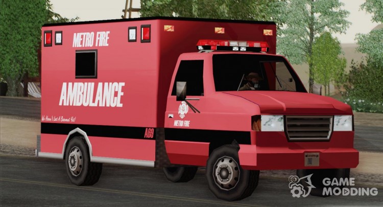 Ambulance-Metro Fire Ambulance 69 for GTA San Andreas