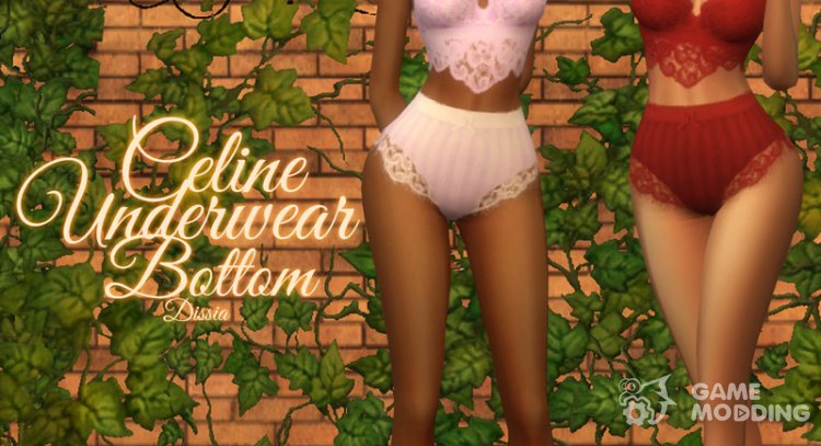 Celine Underwear Bottom for Sims 4