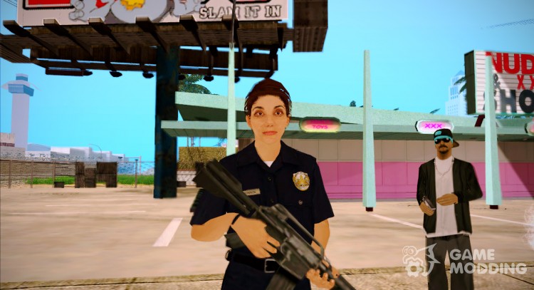 GTA 5 Police Woman для GTA San Andreas