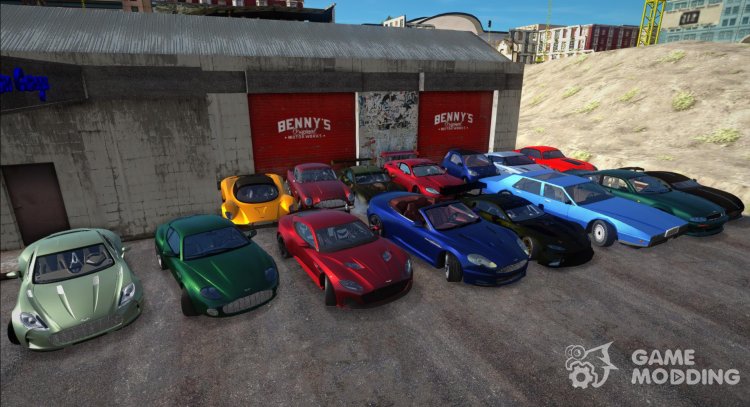 Pak máquinas Aston Martin (todos los modelos) para GTA San Andreas