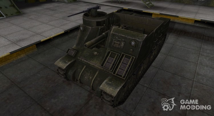 La piel de américa del tanque M7 Priest para World Of Tanks