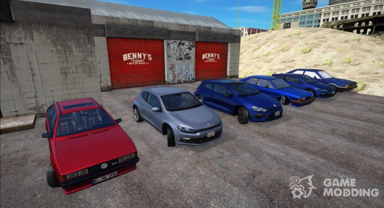El paquete de coches Volkswagen Scirocco (the Best) para GTA San Andreas
