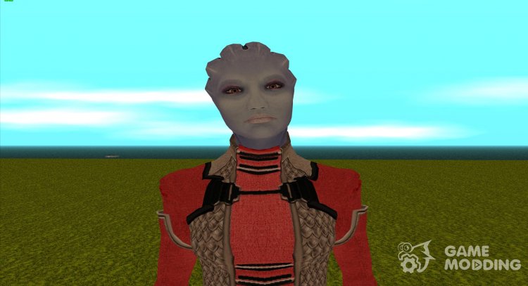 Matriarca de Etita en vestido rojo de Mass Effect para GTA San Andreas