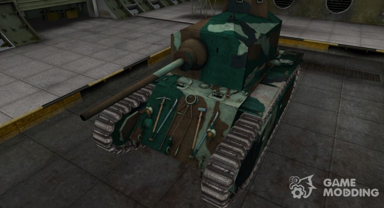 French bluish skin for ARL 44 for World Of Tanks