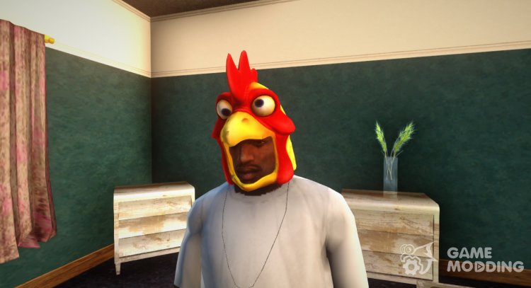 La máscara de pollo para GTA San Andreas