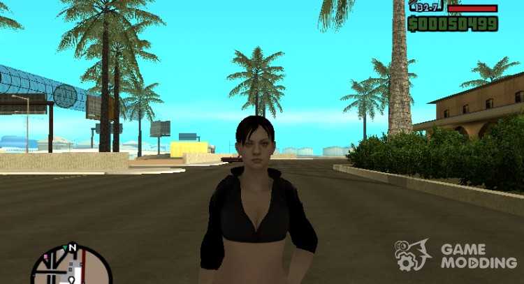 Jill in a short black dress for GTA San Andreas