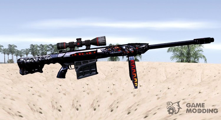 Crossfire Barret M82A1 Obsidian Beast для GTA San Andreas