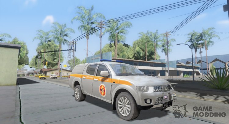 Mitsubishi l-200 del ministerio de emergencias de ucrania para GTA San Andreas