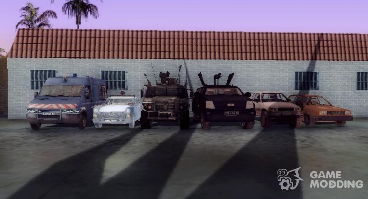 Пак транспорта из игры Call of Duty для GTA San Andreas