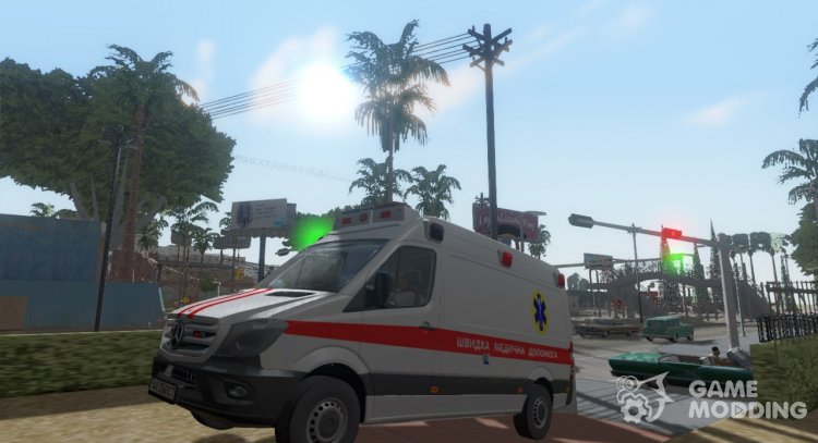 Mercedes-Benz Sprinter Ambulance Of Ukraine for GTA San Andreas
