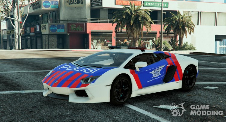 Lamborghini Aventandor Police Indonesian для GTA 5