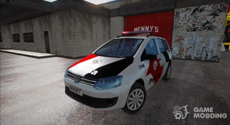 Volkswagen SpaceFox 2014 (SA Style) - PMESP (Policía) para GTA San Andreas