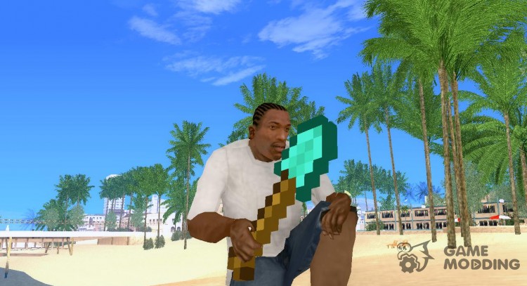 Minecraft pala para GTA San Andreas