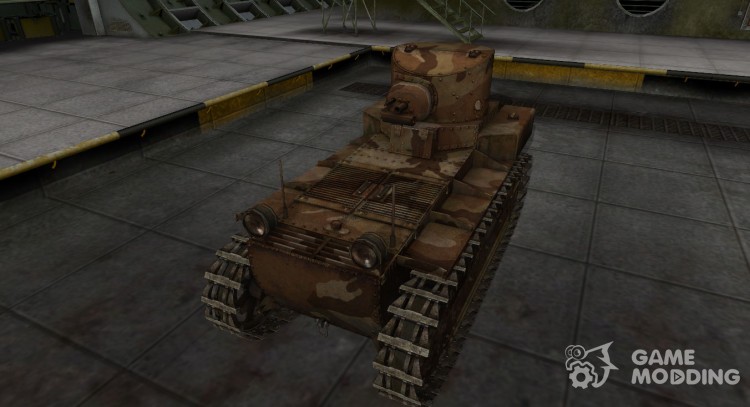 Emery cloth for American tank T1 Cunningham for World Of Tanks