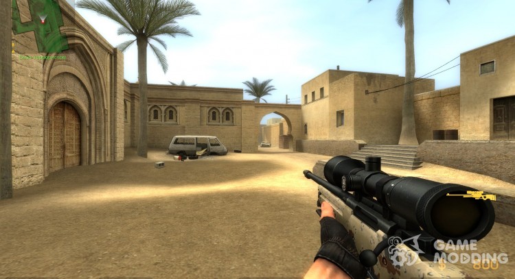 Seis colores del desierto camuflaje arm para Counter-Strike Source