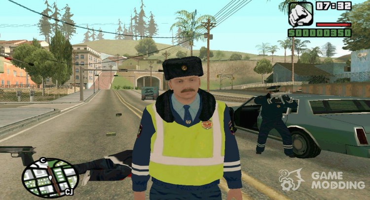 Пак Сотрудников ДПС в зимней форме для GTA San Andreas