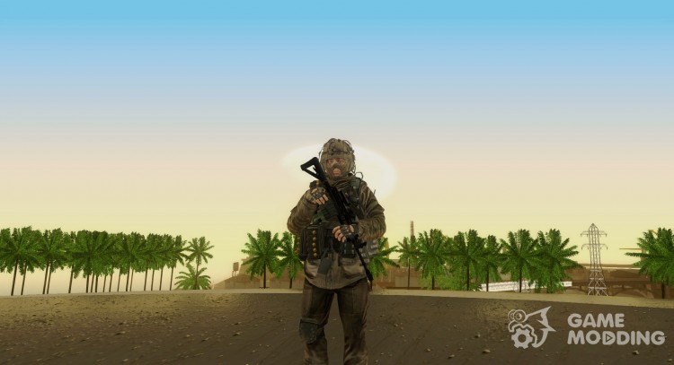 A soldier AIRBORNE (CoD MW2) v4 for GTA San Andreas