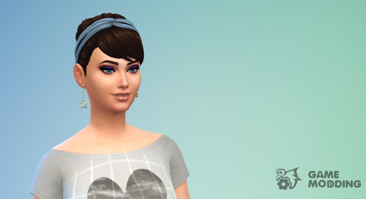 Earrings star for Sims 4