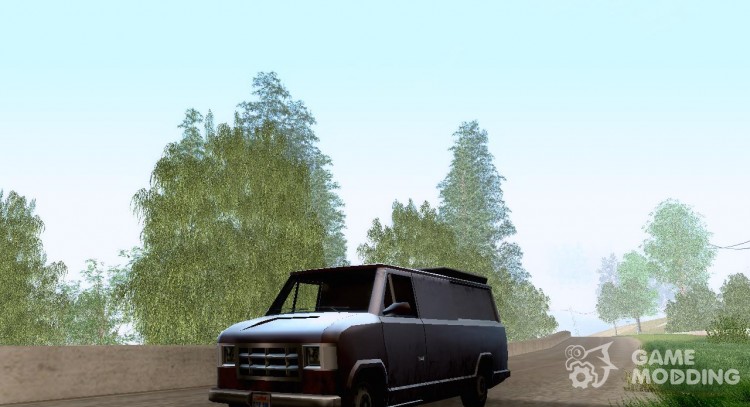 Транспортyный грузовик (Гражданский Newsvan) для GTA San Andreas