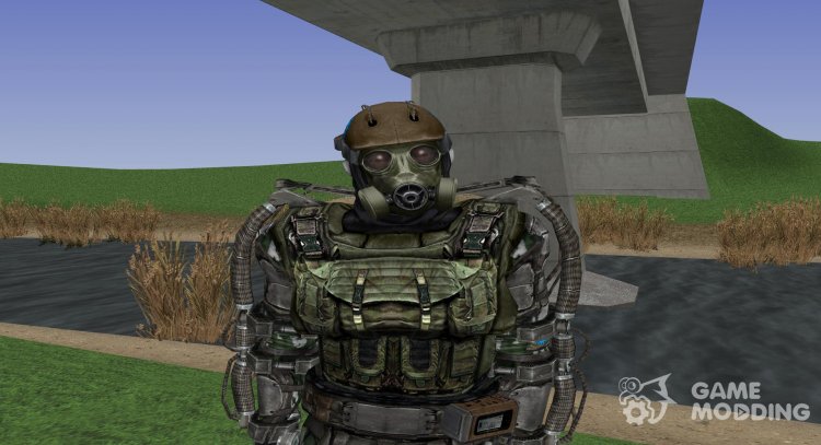 A member of the group Enclave in the superior exoskeleton of S. T. A. L. K. E. R. v.1 for GTA San Andreas