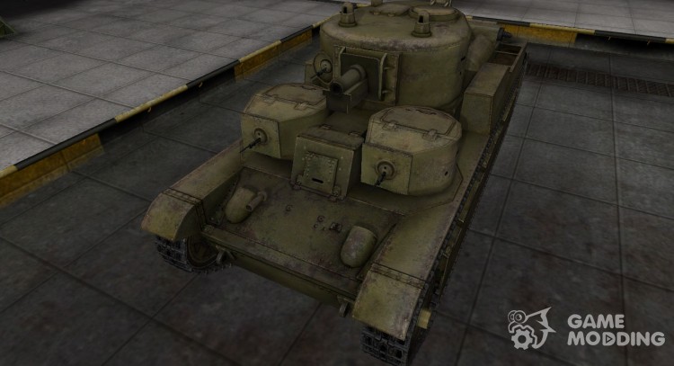 La piel para el T-28 en расскраске 4БО para World Of Tanks