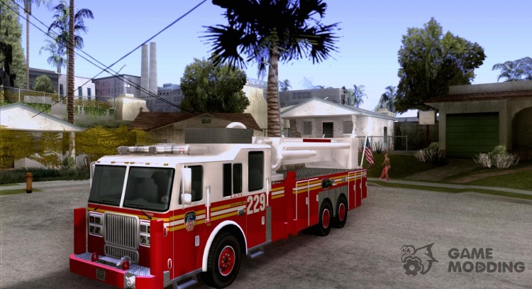 FDNY Seagrave Marauder II torre escalera para GTA San Andreas