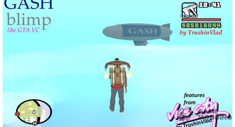 Advertising airship as in GTA VC v6 for GTA San Andreas