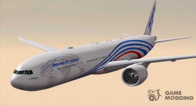El Boeing 777-300ER Boeing House puntos de penalidad (777-300ER Prototype) para GTA San Andreas